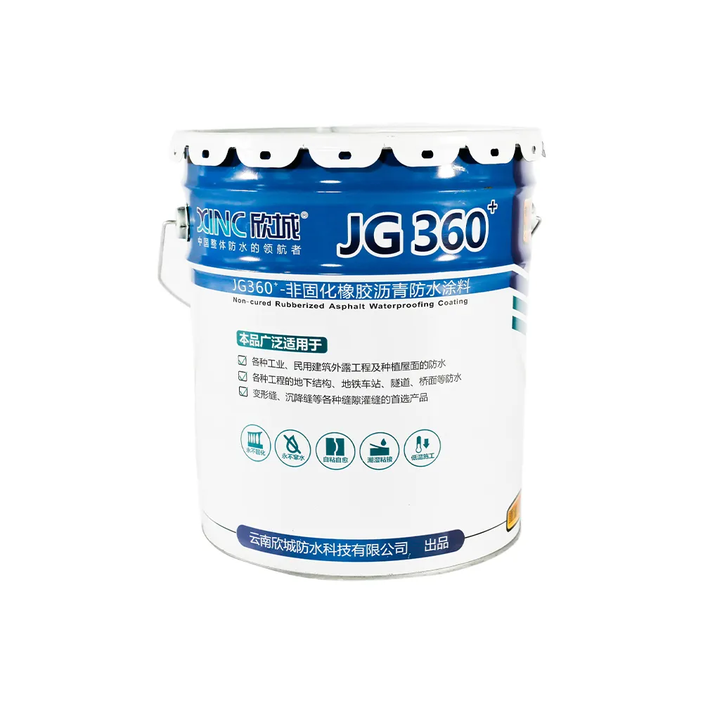 JG360 + revestimiento impermeable de pintura de techo de asfalto de goma no curable autorreparable