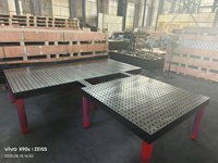 Plateforme de soudage tridimensionnelle flexible de qualité industrielle, table de soudage industrielle nitrurée personnalisable D16/D28
