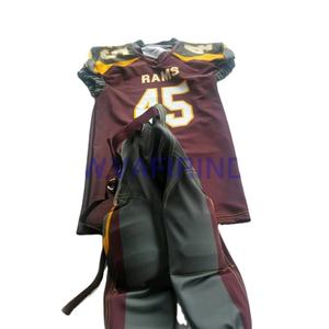 ชุดเครื่องแบบนักฟุตบอลอเมริกัน,ออกแบบใหม่เครื่องแบบอเมริกันฟุตบอลระเหิดสั่งทำ - Product Image 1