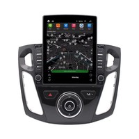 Autoradio 9,7 pouces, autoradio GPS, Carplay, Android Auto, lecteur DVD de voiture avec boutons pour Ford Focus 2012-2017