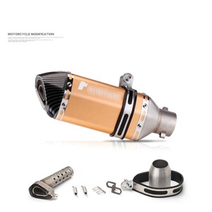 Tubo de Escape Hexagonal Pequeño Modificado para Motocicleta BABIXIU, para Huanglong <span class=keywords><strong>600</strong></span>, Little <span class=keywords><strong>Ninja</strong></span> 250, Yongyuan 350R25/R3 - Product Image 3
