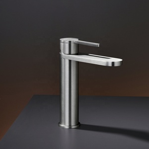 <strong>Best</strong> <strong>Quality</strong> SUS316 Stainless Steel Faucet Sink Mixer <strong>Tap</strong> Brushed Nickel Modern Design Single Hole for Gym Hot Cold Wash Basin - Product Image 1