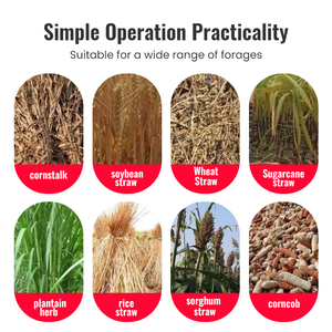 Haute productivité moteur Diesel coupe-paille hachoir à fourrage broyeur <span class=keywords><strong>d</strong></span>'herbe Machine <span class=keywords><strong>prix</strong></span> usine tout neuf - Product Image 5