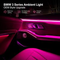 Kit de Bande LED RGB Multicolore pour Éclairage Ambiant Intérieur de Voiture Série 3 (2023-2025) avec Synchronisation Musicale et Installation Non Destructive