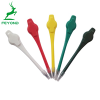 Accessoires de golf en plastique : Crayon de score portable, Stylo de score pour terrain boueux, Marqueur de balle de golf, Stylos de notation, Ensemble de crayons pour fiche de score