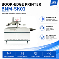 Impresora UV para bordes de libros, nueva, de 210 mm de ancho variable, 1200 DPI, alta precisión, tinta ecológica, automática, Ethernet, para papel kraft
