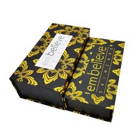 Boîte d'emballage en papier pour flacon d'huile essentielle, boîte cadeau rigide magnétique pour parfum avec insert en mousse