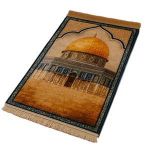 Tapis de prière islamique moderne en kilim persan, rembourré, en tissu flanelle personnalisé, réversible, antidérapant, tailles flexibles, vente en gros - Product Image 2