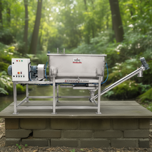 Mélangeur de poudre horizontal Kandemir 1000 litres, conception à double ruban, équipement de mélange industriel, acier inoxydable AISI 304 - Product Image 3