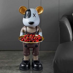 Décoration intérieure Décorations en résine <span class=keywords><strong>Netflix</strong></span> Ours violent Grand ornement Plateau décoratif Pendaison de crémaillère - Product Image 5