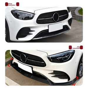 Para Mercedes-Benz Clase E W213 2021+ E260 <span class=keywords><strong>E300</strong></span> AMG, Alerón Delantero y Kit de Carrocería Pequeño, Modificación Hecha en China - Product Image 4