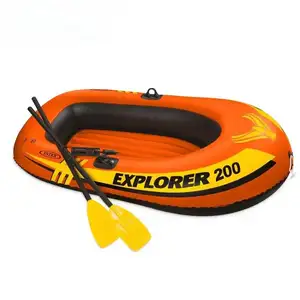 Intex 58331 Explore 200 Boat Set Inflatable Drift Kayak Inflatable Rubber Fishing Boat