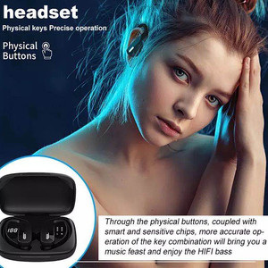 T17 Gym Running Workout LED Power Display gancio <span class=keywords><strong>per</strong></span> l'orecchio HD Stereo USB-C TWS auricolari cuffie cuffie <span class=keywords><strong>per</strong></span> iOS Android TV Phone Laptop - Product Image 4
