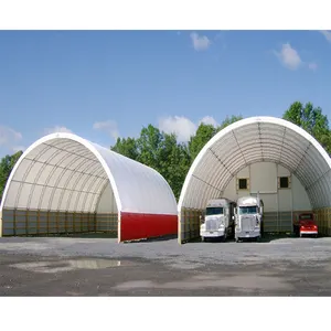 Outdoor Heavy Duty Prefab 40ft Storage Dome Shelter Manufacturer Of Shipping Container Shelter Canopy