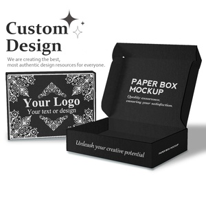 Custom Corrugated Mailing <b>Box</b> for Packaging <b>Small</b> Business Black Shipping Mailing <b>Box</b> - Product Image 6