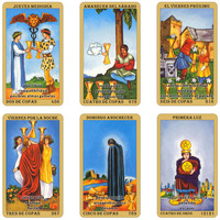 En gros, Jeu de Tarot espagnol ClassicCards, 78 cartes, Jeu de cartes Oracle avec mots-clés et révélation du temps, 12x7cm, en papier écologique