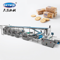 Ligne de production entièrement automatique multifonctionnelle pour biscuits sablés, biscuits durs et craquelins – Machine à fabriquer les biscuits