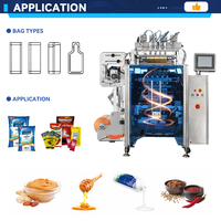 Machine d'emballage automatique multi-voies pour sceller les sachets de jus, sauces, crèmes, huiles, miel et autres liquides