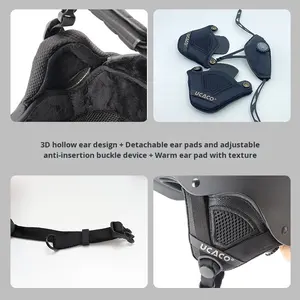 Casco de Esquí UCACO para Deportes al Aire Libre, Modelo U-11 PAVO, Material ABS, Unisex, Gorro de Seguridad para Snowboard, Máscara Cálida, Equipo de Nieve, Venta al por Mayor - Product Image 2