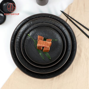 Venta al por mayor de vajilla de <span class=keywords><strong>melamina</strong></span> ecológica rectangular ébano café negro cena <span class=keywords><strong>platos</strong></span> cuencos juegos de vajilla <span class=keywords><strong>platos</strong></span> para - Product Image 6