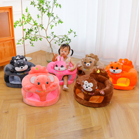 Siège de sol en peluche pour bébé, mini-animaux mignons et doux, broderie Happy Day, cadeau de vacances, fourni directement par l'usine