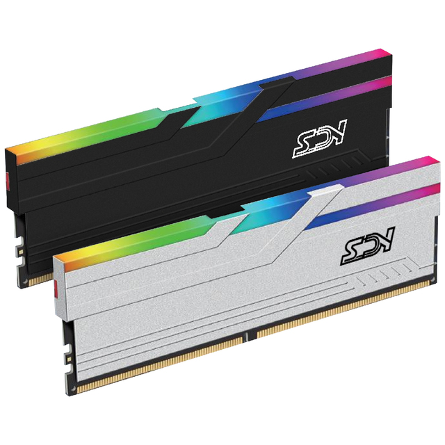 Memoria RAM DDR5 Gamer 32GB (2x16GB) 6400MHz CL32 RGB Baixa Latencia, Overclock Iluminacao RGB