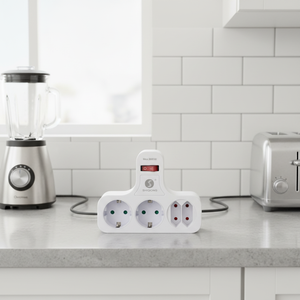 Adaptateur de <span class=keywords><strong>prise</strong></span> de courant EU à 3 prises avec interrupteur marche/arrêt, <span class=keywords><strong>prise</strong></span> murale en PP, interrupteur lumineux en russe et en espagnol - Product Image 3