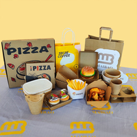 Logo personnalisé Burger Sandwich grandes boîtes à lunch en carton plateaux de restauration livraison table à vapeur complète boîte à tiroir carré alimentaire
