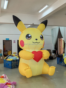 Nouveau modèle de <span class=keywords><strong>Pikachu</strong></span> gonflable géant léger mené par dessin animé de la conception 3m avec le coeur rouge à vendre - Product Image 2