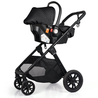 Poussette bébé 3-en-1 de haute qualité EN1888 avec siège auto, pliable en trois sections, cadre en alliage, système de voyage pour bébé, Kinderwagen