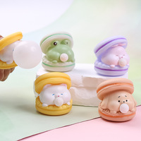 Jouet anti-stress macaron à bulles le plus vendu, décoration de bureau, dessin animé mignon en vinyle