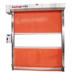 Porta automatica intelligente con isolamento termico e tenda in PVC antipolvere <span class=keywords><strong>porte</strong></span> ad alta velocità con tapparelle - Product Image 3