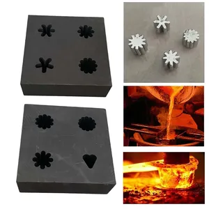 High Pure <strong>Graphite</strong> Ingot Mold <strong>Box</strong> Tray Boat Mould in Stock for Gold Silver Ingot Casting Gold Ingot Casting <strong>Graphite</strong> Mold - Product Image 5