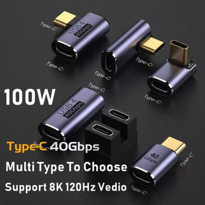 100W Metal USB 4.0 Tipo C Adaptador OTG 40Gbps Fast Data Transfer Tablet USB-C Conversor de carregamento para telefone Macbook Air Pro Laptop - Product Image 3