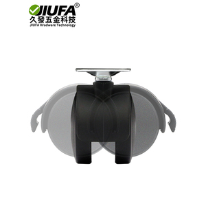 Jiufa Furniture Casters 40/50mm With Brake Swivel <b>Wheel</b> For Bed Cabinet Table - Product Image 2