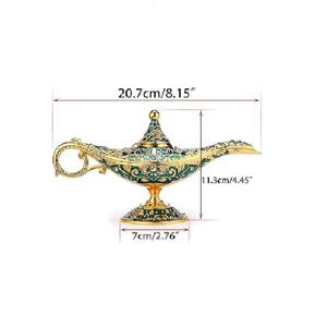 Lámpara Mágica de Aladino de Latón, Quemador de Incienso de Colores, Artesanía Metálica, Adorno para Decoración del Hogar, Hotel, Bodas, Lámpara de Aladino con Diseño de Kumquat - Product Image 4