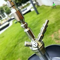 Ensemble de narguilés allemands en acier inoxydable Original MIG 3.0 Premium Hookah 2 Hose Pipe Lounge Bar Cafe Restaurant Smoke Shisha Hookah
