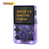 Console de jeu portable Gamegaga J ArkOS R36S, écran 3,5 pouces, système Linux, lecteur de jeux rétro portable, 64 Go, 15000 jeux