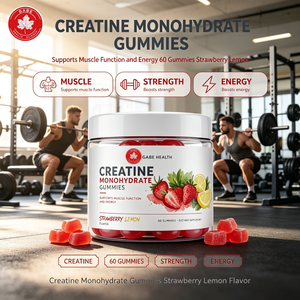 Gomitas de Creatina Monohidrato OEM, 60 Unidades, Sabor Fresa y Limón, para Aumentar la Fuerza Muscular, para Atletas de Gimnasio, Marca Privada - Product Image 1