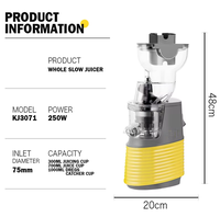 Extracteur de jus original, machine à jus, séparateur de jus et de pulpe, mixeur domestique, presse-agrumes