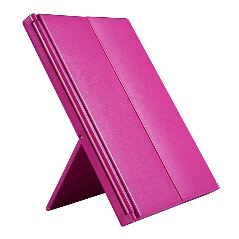 Лучшее Новое светодиодное складное зеркало для макияжа, хорошее качество, косметическое зеркало, трехстороннее 8, зеркало с высоким освещением для всех целей