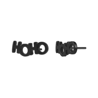 Accessoires de piercing corporel Superstar personnalisés en titane G23 sans filetage, avec design lettre, finition PVD