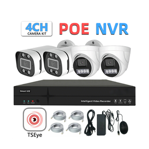 Système de caméra de sécurité CCTV IP POE 8MP pour extérieur, vision nocturne 4K, détection de visage, enregistrement sonore, caméra de surveillance réseau - Product Image 1