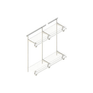 Organisateur de placard réglable, <span class=keywords><strong>rangement</strong></span> suspendu pour chaussures, armoire et tiroirs - Product Image 2