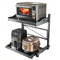 Étagère de rangement de cuisine pour micro-ondes et four, avec armoire de rangement intégrée