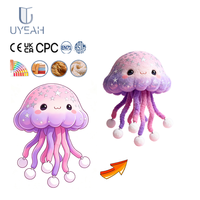Uyeah OEM/ODM EN71/CPC/CE Peluche Douce et Mignonne en Forme de Poulpe ou de Poisson, Jouet en Peluche Personnalisé en Forme d'Animal Marin ou de Méduse, Cadeau pour Enfant