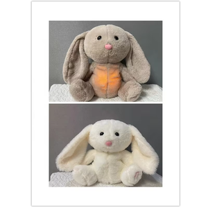 Nouveau lapin respirant câlin en peluche battement de coeur PP coton brodé couette <span class=keywords><strong>pour</strong></span> bébé musique éducation précoce sommeil apaisant - Product Image 3