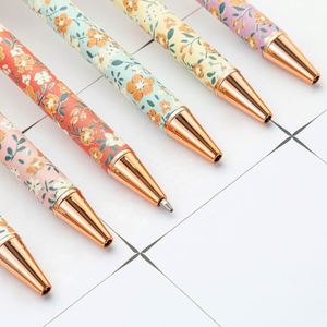 Trendy Aesthetic Press Ballpoint Pens with Glitter - Cute Pastel Stationery for Students & Gift Ideas - Product Image 3