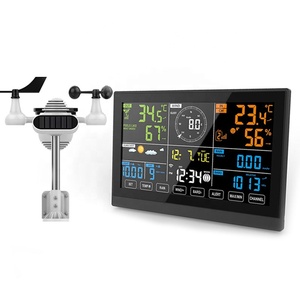 Thiết kế mới ngoài trời Trạm thời tiết Wifi Chuyên Nghiệp phong vũ biểu Trạm thời tiết thiết bị kỹ thuật số không dây Trạm thời tiết - Product Image 1