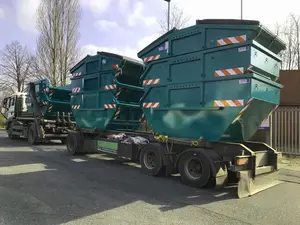 Alta Qualidade Resíduos De Pedra Auto Loading Dumpster Recipiente De Resíduos De Pedra lixeiras